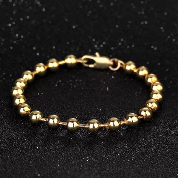 Jewelry - 18K Gold Plated Beads Bracelet